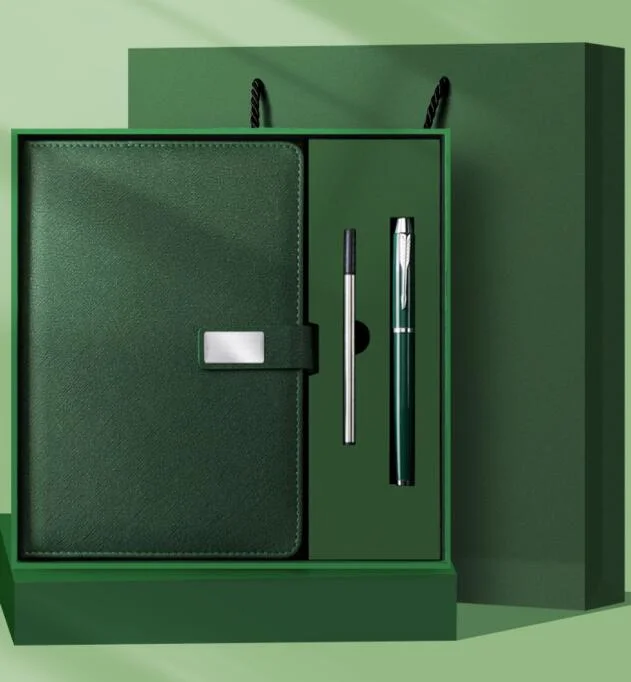 Corporate Gift Kit Leather Notebook Pen in Set for Promotion