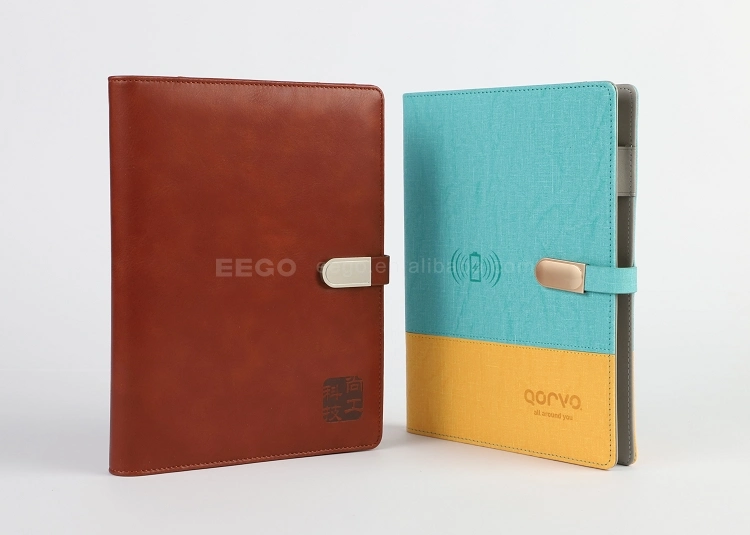 Luxury Leather A5 Executive Power Bank Notebook with Ring Binder