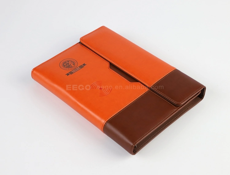 Luxury Leather A5 Executive Power Bank Notebook with Ring Binder