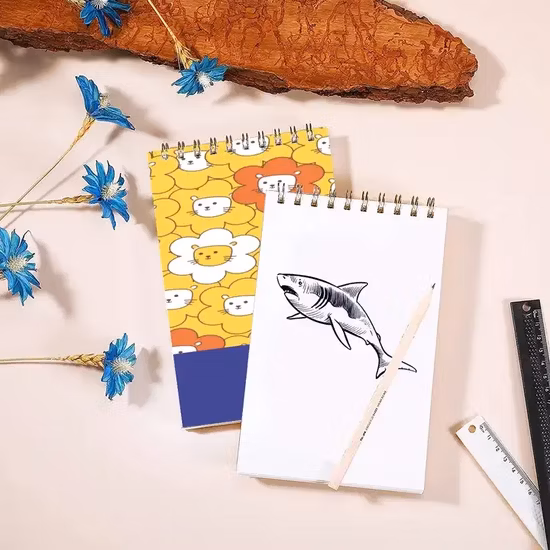 Cuaderno de bocetos A4/A5 y cuaderno de dibujo para estudiantes y diseño personalizado escolar