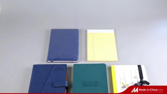 Cuaderno de negocios impreso personalizado con cubierta de cuero PU